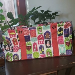 Thirty-One Medium Utility Tote Hello Holiday